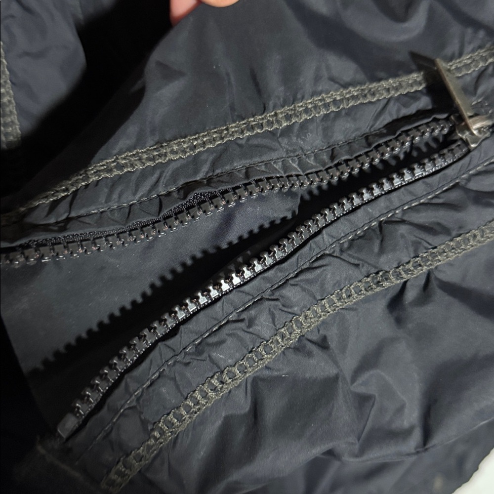 Diesel Jurlo Biker Jacket Mens XXL Black Full Zip Nylon Motorcycle Streetwear - Picture 7 of 16